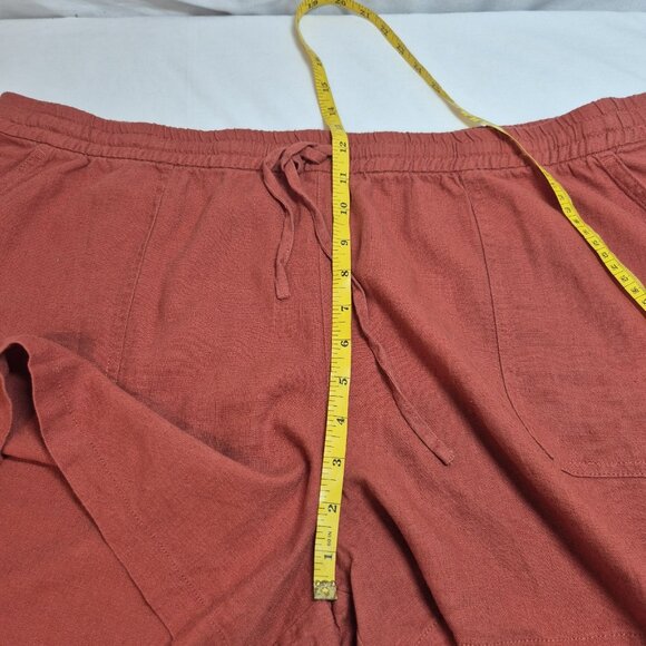 J.Crew Women's Shorts Size XXL Brown Linen Viscose Blend  (60) - Picture 9 of 10